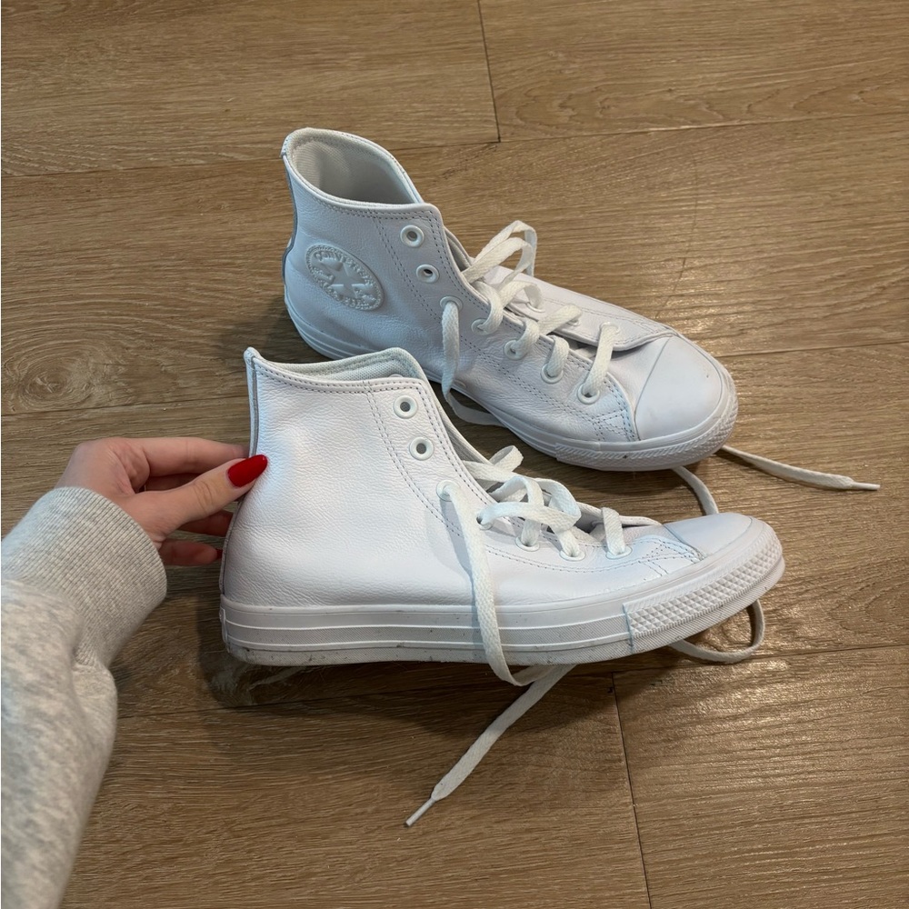 Converse White High-Top Sneakers